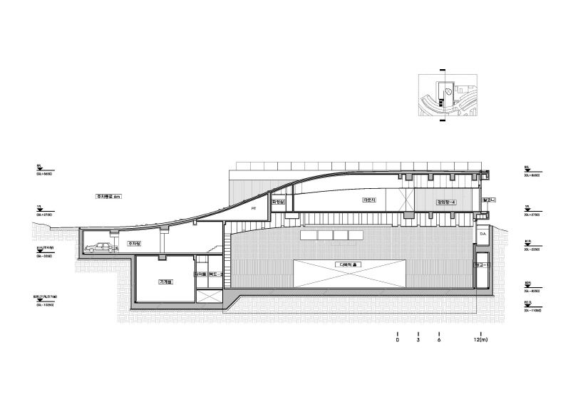 D.LIM architects digs subterranean forum for CJ nine bridges in korea-designboom-12