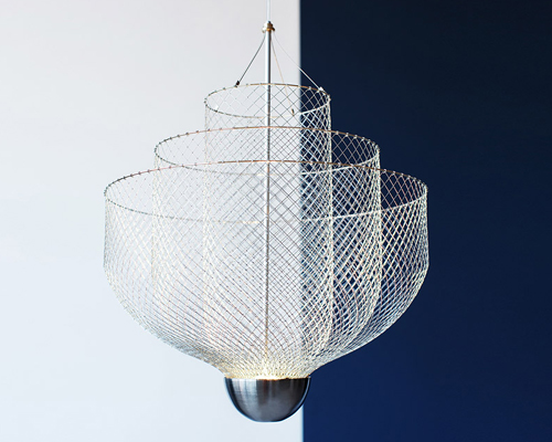 atelier rick tegelaar为荷兰设计周设计的分层吊灯 meshmatics chandelier