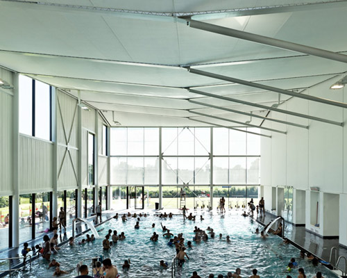 dietmar feichtinger建筑事务所对 kibitzenau 游泳馆进行改造与扩建