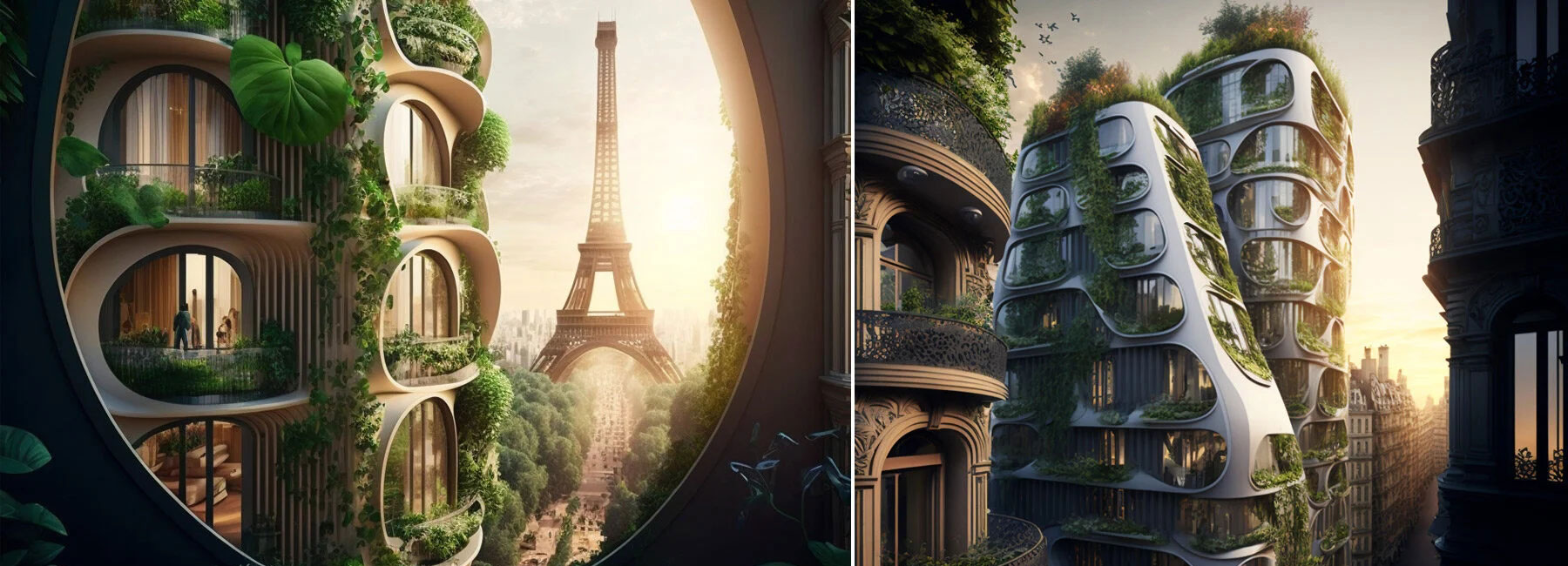 使用人工智能，文森特·卡勒鲍特将“奥斯曼式”巴黎建筑重新想象为绿色、透气的建筑